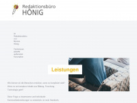 redaktionsbuero-hoenig.com Webseite Vorschau