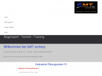 gmtarchery.de Webseite Vorschau
