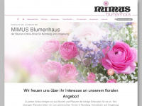 mimus-blumenhaus-shop.de Webseite Vorschau