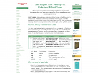 latinvulgate.com Webseite Vorschau