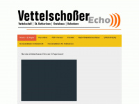 vettelschosser-echo.de Webseite Vorschau