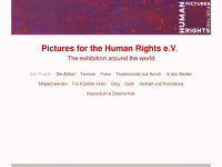 picturesforthehumanrights.de Webseite Vorschau