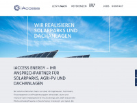 iaccess-energy.de Webseite Vorschau