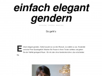 einfach-elegant-gendern.de Webseite Vorschau