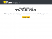 pertl-transport.at Webseite Vorschau