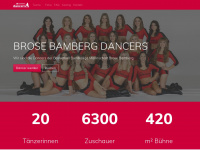 brosebambergdancers.de Webseite Vorschau