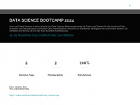 datasciencebootcamp.de Webseite Vorschau