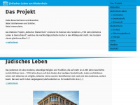 juedischer-niederrhein.de Webseite Vorschau
