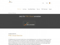 pse-cloud.ch Webseite Vorschau