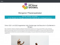 wangener-pflasterspektakel.de Webseite Vorschau
