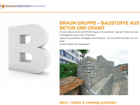 braun-baustoffe.de Webseite Vorschau