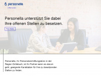 personella.ch Webseite Vorschau