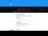 mv-shop.com Webseite Vorschau