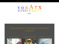 vonarxblumenundgarten.com Webseite Vorschau