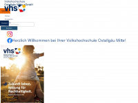vhs-oal-mitte.de Webseite Vorschau