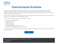 aerzteliste-online.at Webseite Vorschau