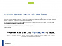 notdienstinstallateurwien.at Webseite Vorschau