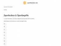 sportlexikon.net Webseite Vorschau