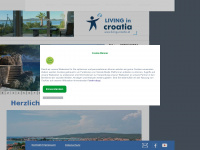 living-croatia.at Webseite Vorschau