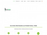silicone-wristbands.eu Webseite Vorschau