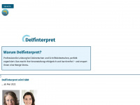 delfinterpret.com Webseite Vorschau