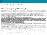 beglaubigte-uebersetzungen-spanisch.de Webseite Vorschau