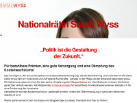 sarahwyss.ch Webseite Vorschau