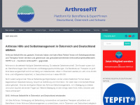 arthrosekompetenznetzwerk.com Webseite Vorschau