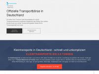 kleintransporte.org Webseite Vorschau