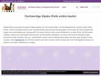 alpaka-wollshop.com Webseite Vorschau