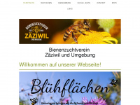 bienen-zaeziwil.ch Webseite Vorschau