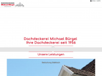dachdeckerei-buergel.de Webseite Vorschau