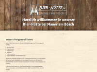 bier-hütte.de Webseite Vorschau
