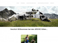 arche-hof.at Webseite Vorschau