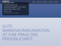 kaempfer-communication.de Webseite Vorschau