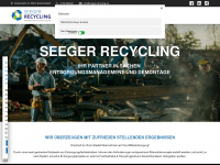 seeger-recycling.de Webseite Vorschau