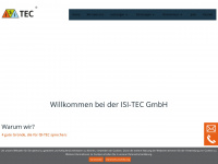 isi-tec.gmbh Webseite Vorschau