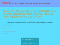 proverbi-dal-cuore.ch Webseite Vorschau