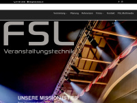 fslveranstaltungstechnik.ch Webseite Vorschau