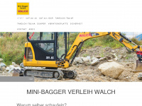 baggerverleih-walch.at Webseite Vorschau
