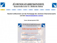 juechener-gitarrenkonzerte.de Webseite Vorschau