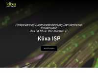 klixa-isp.ch Webseite Vorschau