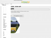 greensol.de Webseite Vorschau