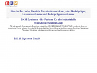 bkm-systeme.de Webseite Vorschau