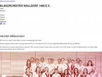 blasorchester-walldorf.de Webseite Vorschau