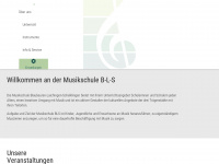 musikschule-bls.de Webseite Vorschau