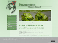 blumen-haussmann.de Webseite Vorschau