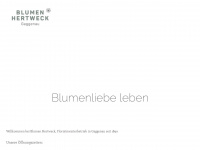 blumen-hertweck.de Webseite Vorschau