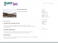 blumen-lutz.de Webseite Vorschau
