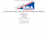 bma-anlagentechnik.de Webseite Vorschau